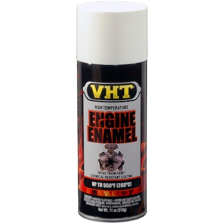 Vht Engine Paint VHT Heat Resistant to 550 Degrees Fahrenheit; Gloss White; 11 Oz Aerosol Spray Can SP129