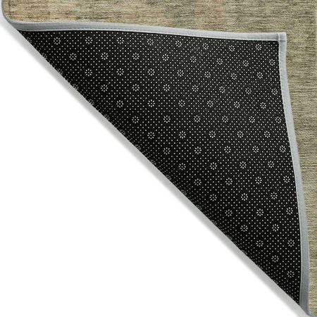 Homeroots 3' X 5' Khaki Beige And Wheat Abstract Washable Indoor Outdoor Area Rug 630777