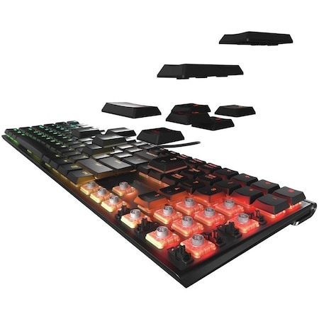 Cherry Americas MX LOW PROFILE SPEED SWITCHES, RGB, 104+4 KEY US ENGLISH LAYOUT, LASERED KEYCAPS G8A-25010LVBUS-2