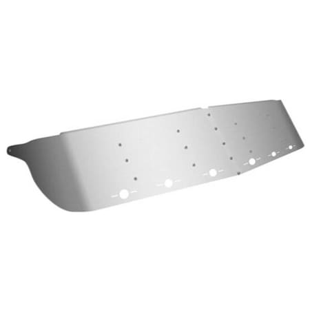 Replacement For Kenworth T800 Year 1989 14In Ss Drop Visor W/ 6 G4 Style Lights Amber Led/Amber Le