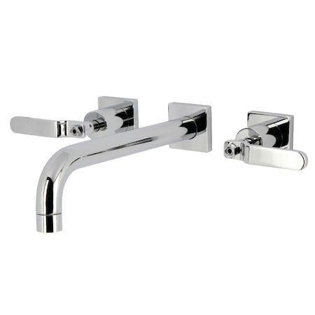 Kingston Brass Two-Handle Wall Mount Tub Faucet, Polished Chrome KS6021KL