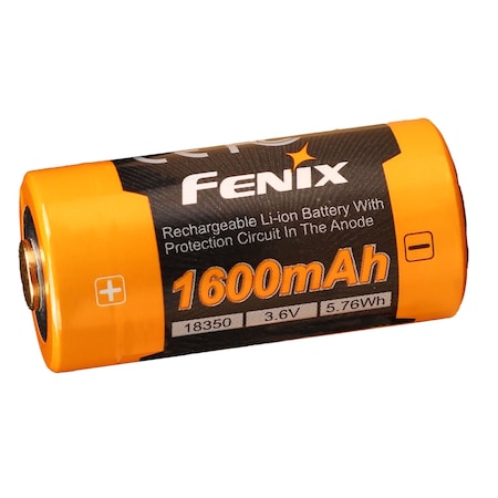 Fenix Lighting Rechargeable Battery, 1600mAh, 18350 ARB-L18-1600