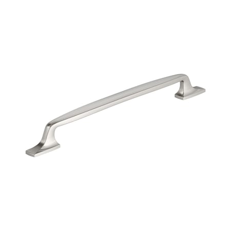 Amerock Highland Ridge 10-1/16 inch 256mm Center-to-Center Satin Nickel Cabinet Pull BP55329G10