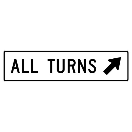 Sign Solutions Usa Traffic Sign, 60 in Width, Aluminum Sign, Horizontal Rectangle DUS10DWT6018R3-24
