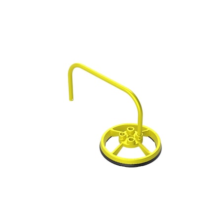 Safety Rail Enduraline Corner Support Base & Railing, Yellow 400927