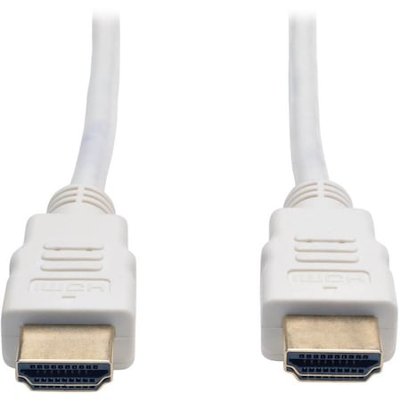 Tripp Lite 6FT HIGH SPEED HDMI CABLE DIGITAL VIDEO WITH AUDIO 4K X 2K M/M WHITE 6FT P568-006-WH