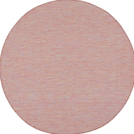 Homeroots 8' Rainbow Round Indoor Outdoor Area Rug 522523