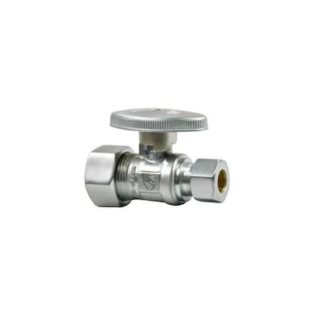 Mountain Plumbing Brass Oval Handle 1/4 Turn Ball Valve Lead Free 1/2" Comp in Champagne Bronze MT410-NL/CHBRZ