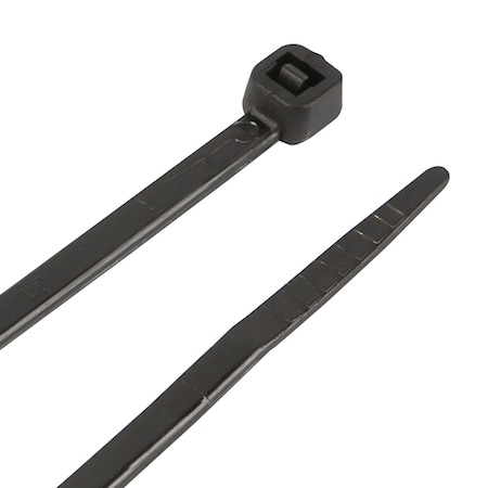 Performance Tool 18 in. 120 lb. Black UV Cable Ties, 50 Pack W2924