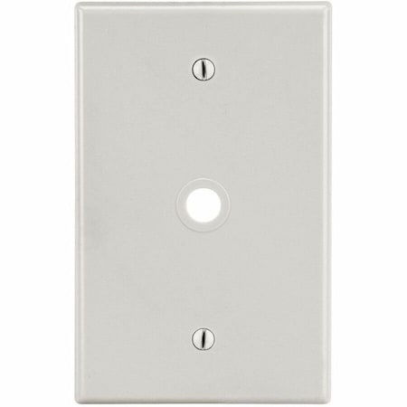 Hubbell Wiring Device-Kellems Wallplate, Mid-Size 1-Gang, .406" Opening, Box Mount, Light Almond PJ11LA