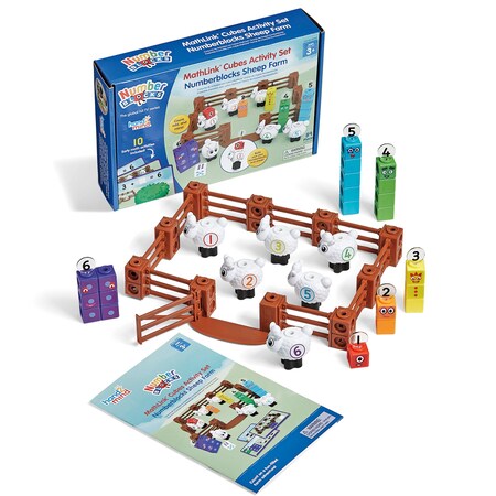 Hand2Mind MathLink Cubes Activity Set Numberblocks Sheep Farm 96093