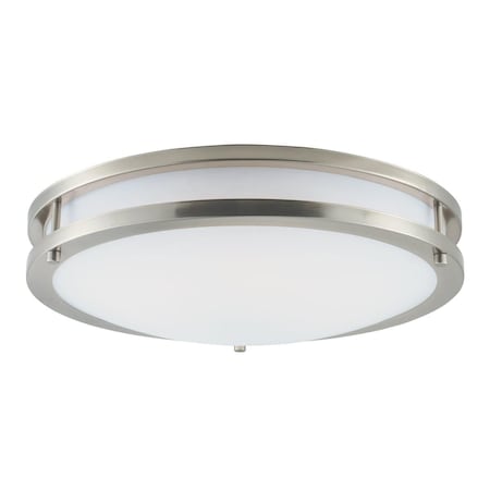 Cling 4 in. Linear LED Flush Mount - Satin Nickel CL640094