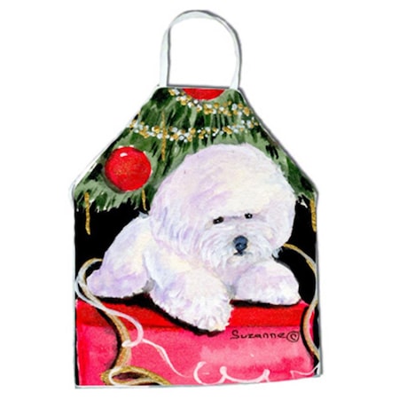 Carolines Treasures Christmas Tree with Bichon Frise Apron - 27 x 31 in. SS8957APRON