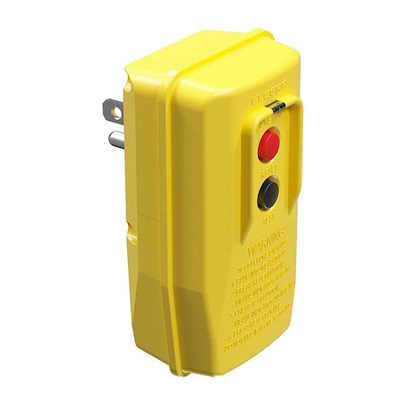 Zoro Select GFCI, Yellow, 0 Outlet 875LF1