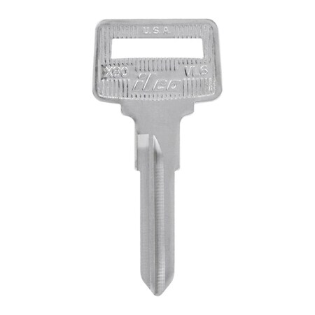 Homecare Products Automotive Blank VL6 Double Sided Universal Key for Volvo - Silver, 10PK HO3325713