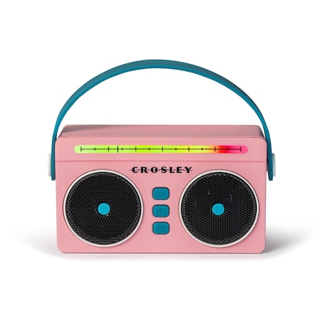 Crosley Radio Mini Boombox Portable Bluetooth Speaker CR3050A-FG