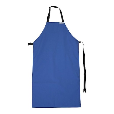 National Safety Apparel Cryogenic Apron, Nylon, Blue, 48 in, Universal A02CRC24X48