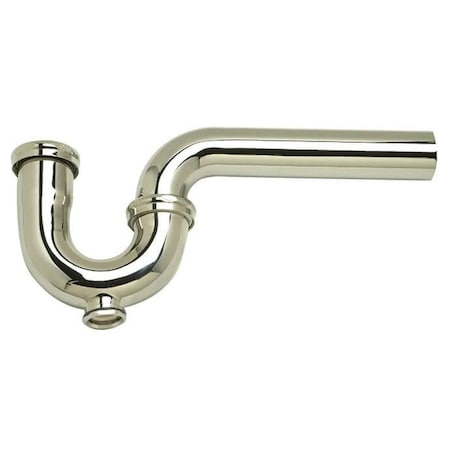 Mountain Plumbing 1-1/2" P-Trap - Traditional Style with Clean-Out Plug in Brushed Nickel MT305X/BRN