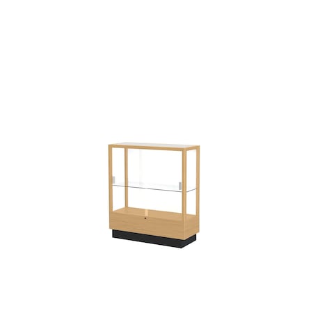 Ghent Counter Case 36x40x14, White, Natural Maple 8949M-WB-H