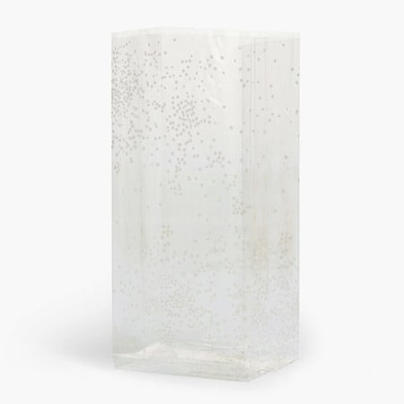 Nashville Wraps White Sprinkles Cello Bags, 5x3x11.75, 100PK C4BWSP