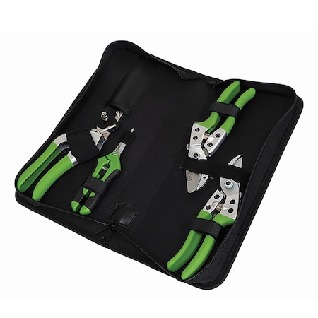 Ames Pruning Tool Kit with Zip-up Case, 4-Piece, Stainless Steel 20213344