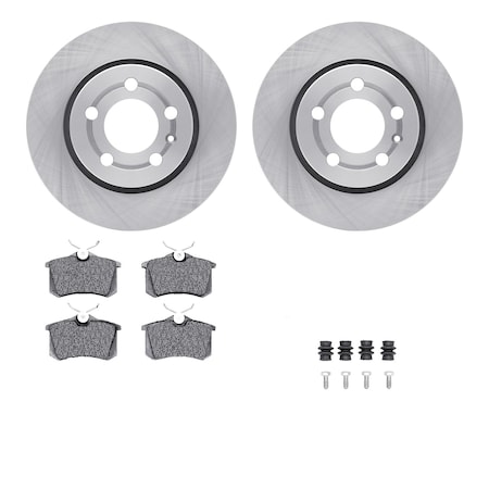 Dynamic Friction Co DFC Brake Rotor with 5000 Brake Pads and Hardware Kit 6512-74291