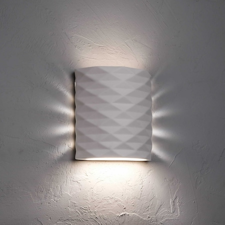 Luxury Lighting Jaken 9.75 in Tall Ceramic Outdoor Wall Light, Paintable White Bisque, 2PK (2) ADA-209-S06-W-w/d-7