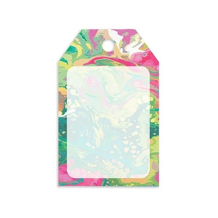 Nashville Wraps Marble Splash Gloss Gift Tag, 2.25X3.5, 50PK PTMS