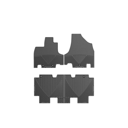 Weathertech Black, Front and Rear All Weather Floor Mats WTHB211212