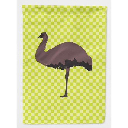 Carolines Treasures Emu Green Flag Garden Size BB7748GF