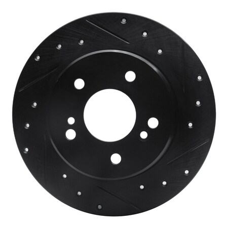 Dynamic Friction Co DFC Brake Rotor - Drilled and Slotted - Black 633-63013R