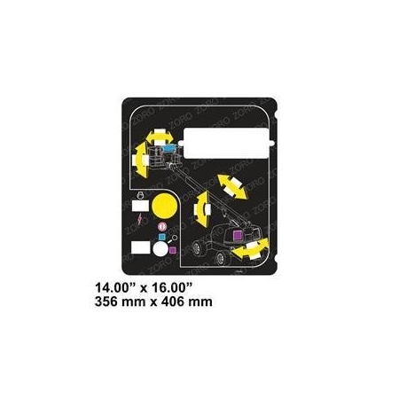 Jlg REPLACEMENT DECAL, MTB 400S 1704465