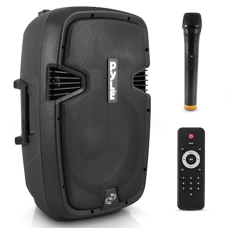 Pyle Wireless Portable PA Speaker System-Compatible with Bluetooth, Active Loudspeaker, 1000 Watt Powered PPHP1241WMU