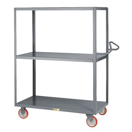 Little Giant Welded Multi-Shelf Service Cart with Ergonomic Handle 3ENM-2448-5PY