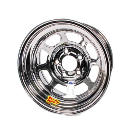 Aero Race Wheels 52-285020T3 52 Series 2 in. Backspace Roll Formed IMCA Wheel, Chrome - 15 x 8 in. ARW52-285020T3