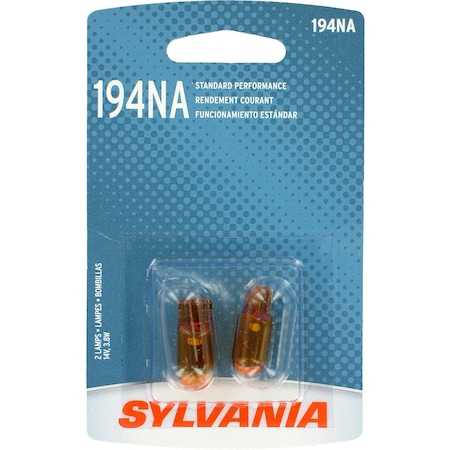 Sylvania Bulbs, 3.8 W, Mini-Halogen, 14 V 194NA.BP2