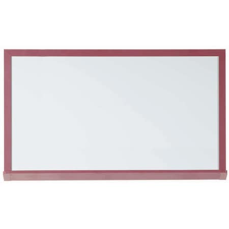 Aarco Architectural High Performance White Porcelain Markerboard w/ Wood Grained Aluminum Trim 420WD3660