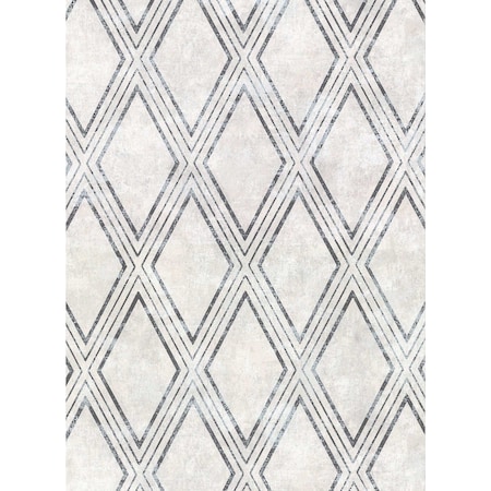Warner Dartmouth Light Grey Faux Plaster Geometric Wallpaper 2921-51000
