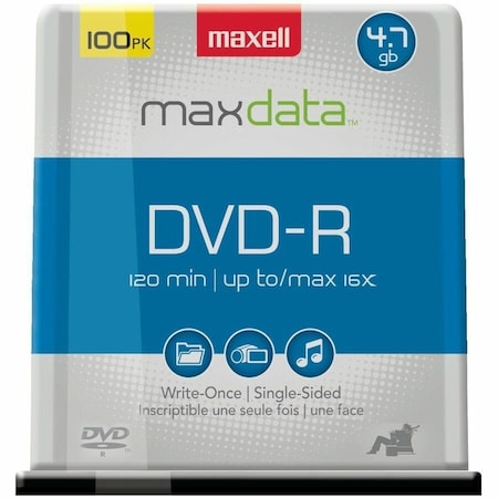 Maxell DVD-R;SPINDLE;100PK, PK25 MAX638014