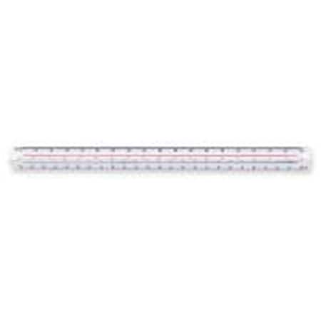 Officespace 98718-34BK Triangular Scales-Engineering-Color-Coded Grooves-12- White OF3246413