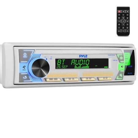 Pyle PyleUsa Bluetooth Stereo Headunit Receiver PLMRL50WB
