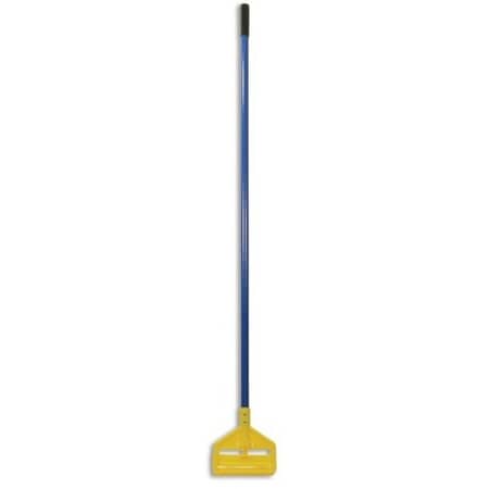 Rubbermaid Commercial 60" Mop and Broom Handles, 1" Dia, Gray/Yellow, Vinyl Covered Aluminum FGH136000000