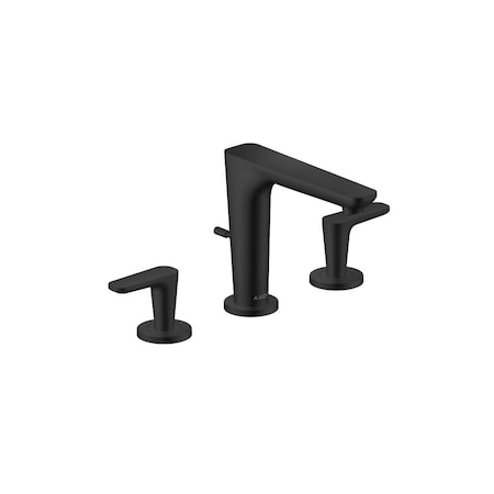 Axor Citterio C Widespread Faucet 125 with Pop-Up Drain, 1.2 GPM in Matte Black 49060671