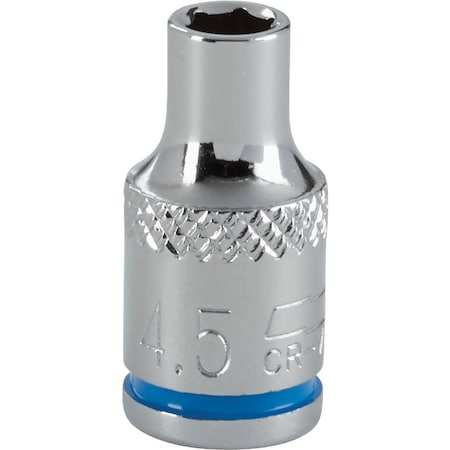 Channellock 1/4'' Drive 4.5 mm 6-Point Shallow Metric Socket 398063