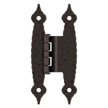 Amerock 3/8in 10mm Offset Non-Self Closing Face Mount Oil Rubbed Bronze Cabinet Hinge, 1 Pair BPR3406ORB