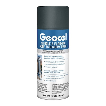 Geocel Shingle and Flashing Roof Paint, Gray GC91133-6X