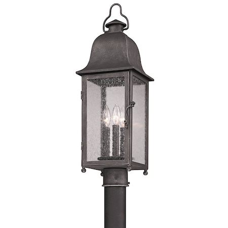 Troy Lighting Larchmont 3 Light Post 8 In. Vintage Bronze P3215-VBZ