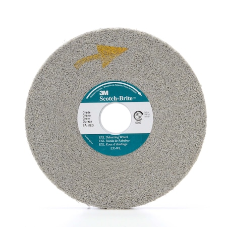 Scotch-Brite EXL Deburring Convolute Wheel, 6A Medium, 6 in x 1 in x 1 in, SPR 015215A, 3PK XL-WL