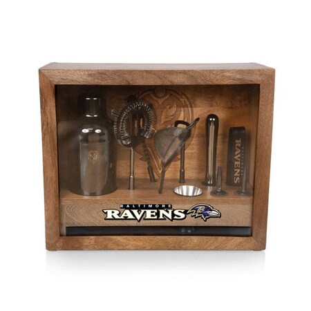 Picnic Time Family Of Brands NFL Baltimore Ravens - Old Fashioned Bar Set 861-09-511-037-2