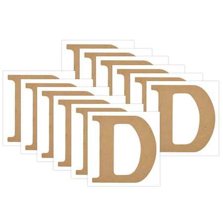 Plaid MDF Letter, D, 5 Inch, 12PK 63557